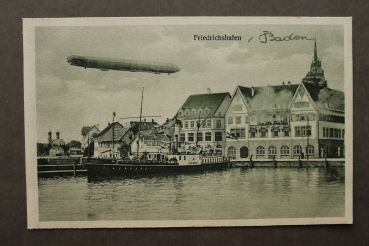Ansichtskarte AK Friedrichshafen Baden 1905-1930 Schiff Zeppelin